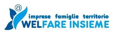 Logo di WelFare Insieme: imprese; famiglie; territorio